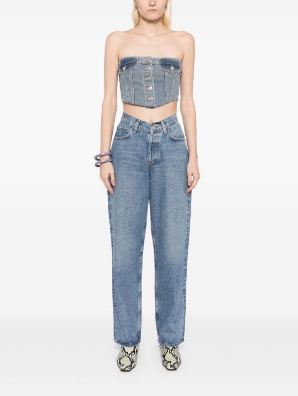 Agolde V front jeans size 34 in EUC